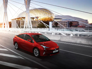 Коврики текстильные для Toyota Prius IV (лифтбек / XW50) 2015 - 2019