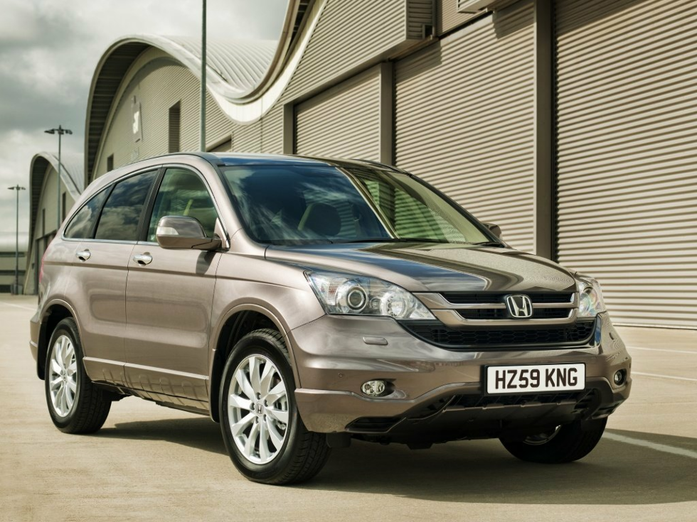 Коврики ЭВА "EVA ромб" для Honda CR-V III (suv / RE) 2009 - 2012, серые, 3шт.