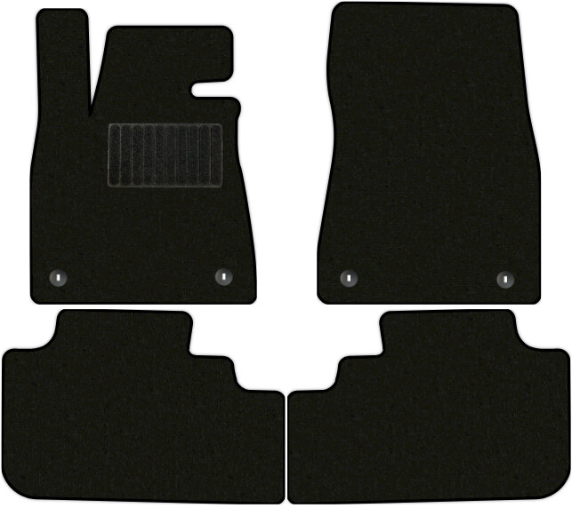 Коврики текстильные "Премиум+" для Lexus RX300 IV (suv / AGL20W, AGL25W) 2017 - 2019, черные, 4шт.