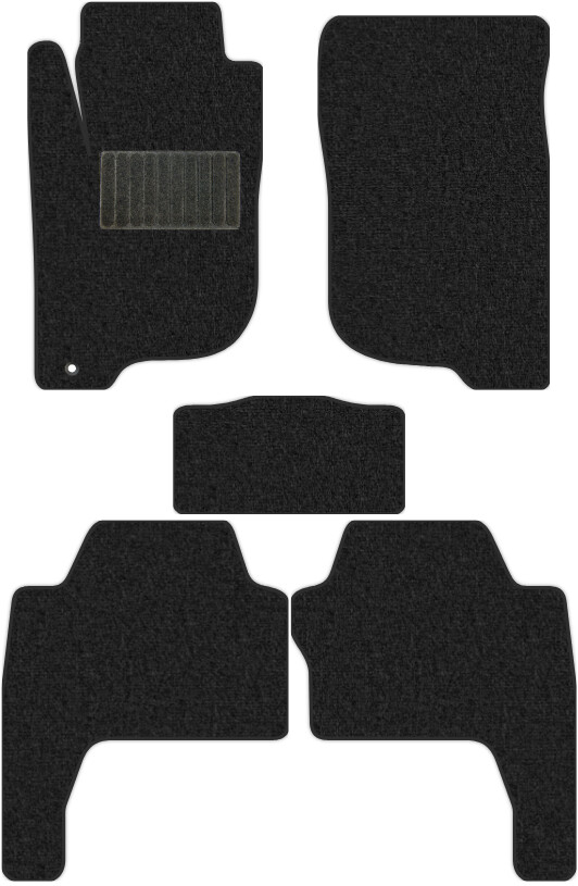 Коврики текстильные "Классик" для Mitsubishi Pajero Sport II (suv) 2008 - 2013, темно-серые, 5шт.