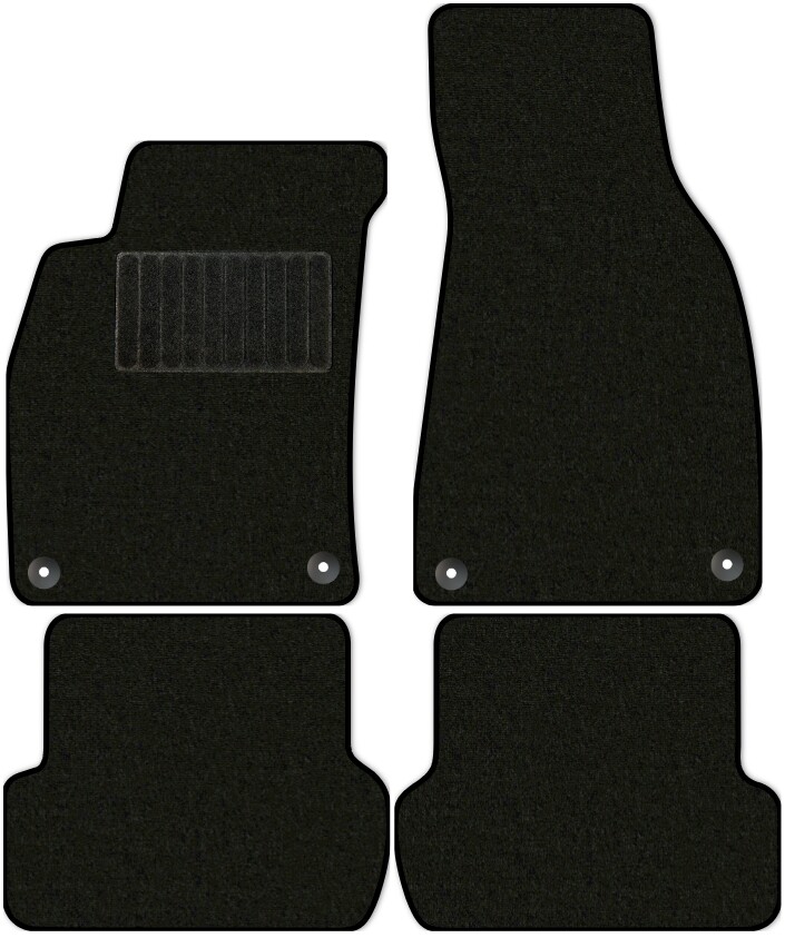 Коврики текстильные "Стандарт" для Audi A4 (универсал / B7) 2004 - 2008, черные, 4шт.