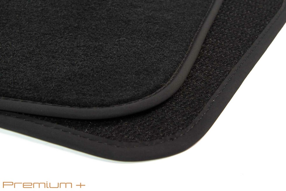 Коврики текстильные "Премиум+" для Hyundai Tucson III (suv / TL) 2015 - 2019, черные, 5шт.